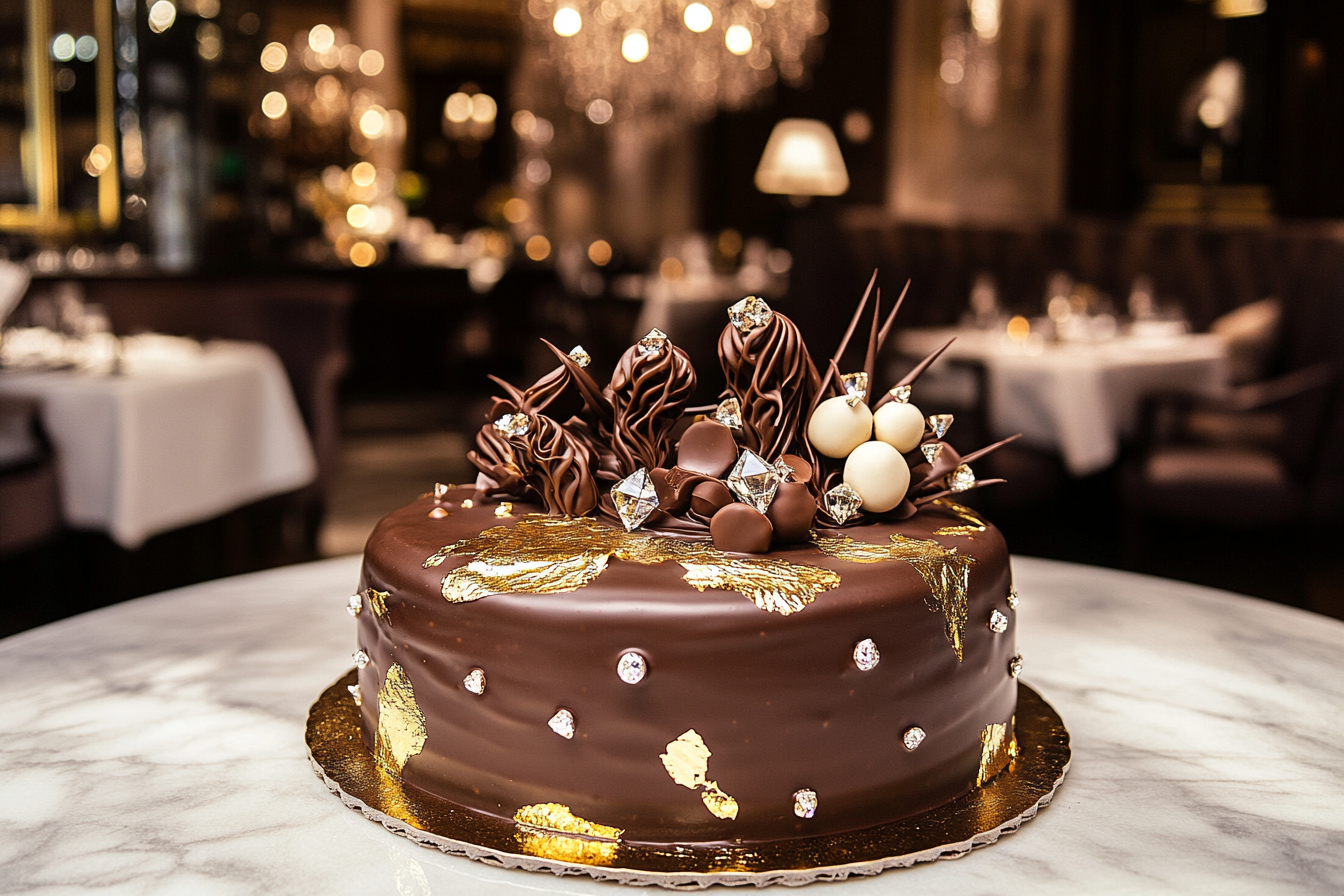 Discover the most expensive chocolate cake ever created, a luxurious dessert adorned with jewels and exotic ingredients.