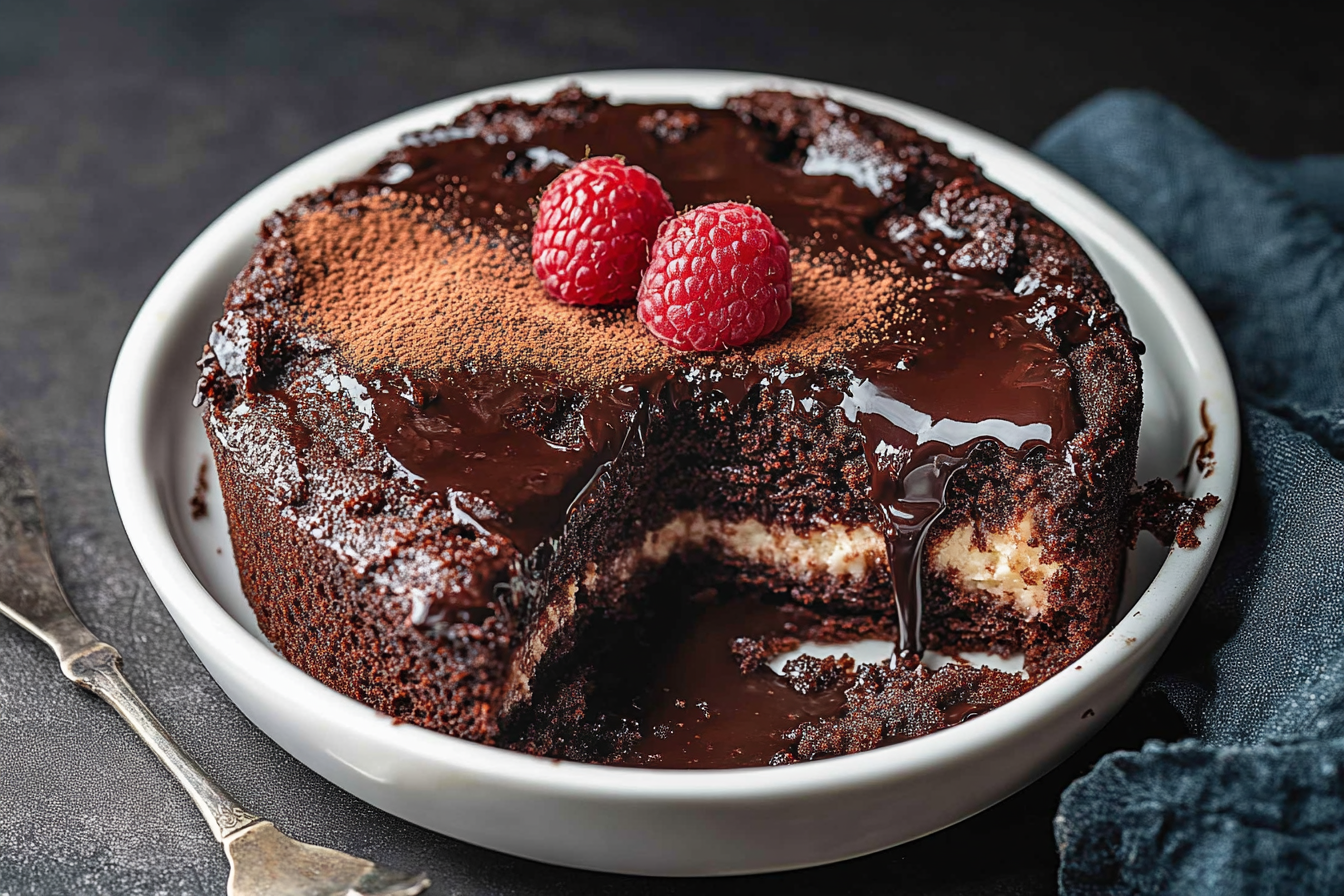 Indulge in a rich, chocolate pudding cake with this easy recipe. Perfect for chocolate lovers and dessert enthusiasts.