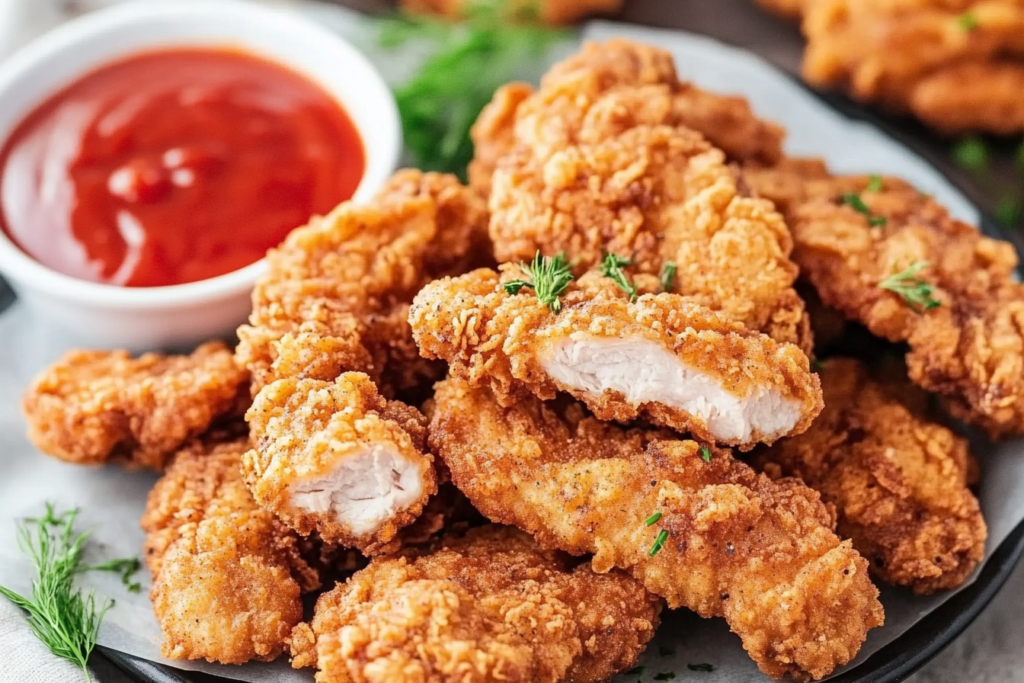 Discover the ultimate fried chicken tenders recipe with a crispy golden coating, with perfect flavor. Easy, and perfect for any occasion.