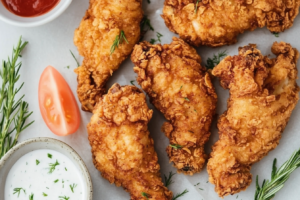 Discover the ultimate fried chicken tenders recipe with a crispy golden coating, with perfect flavor. Easy, and perfect for any occasion.